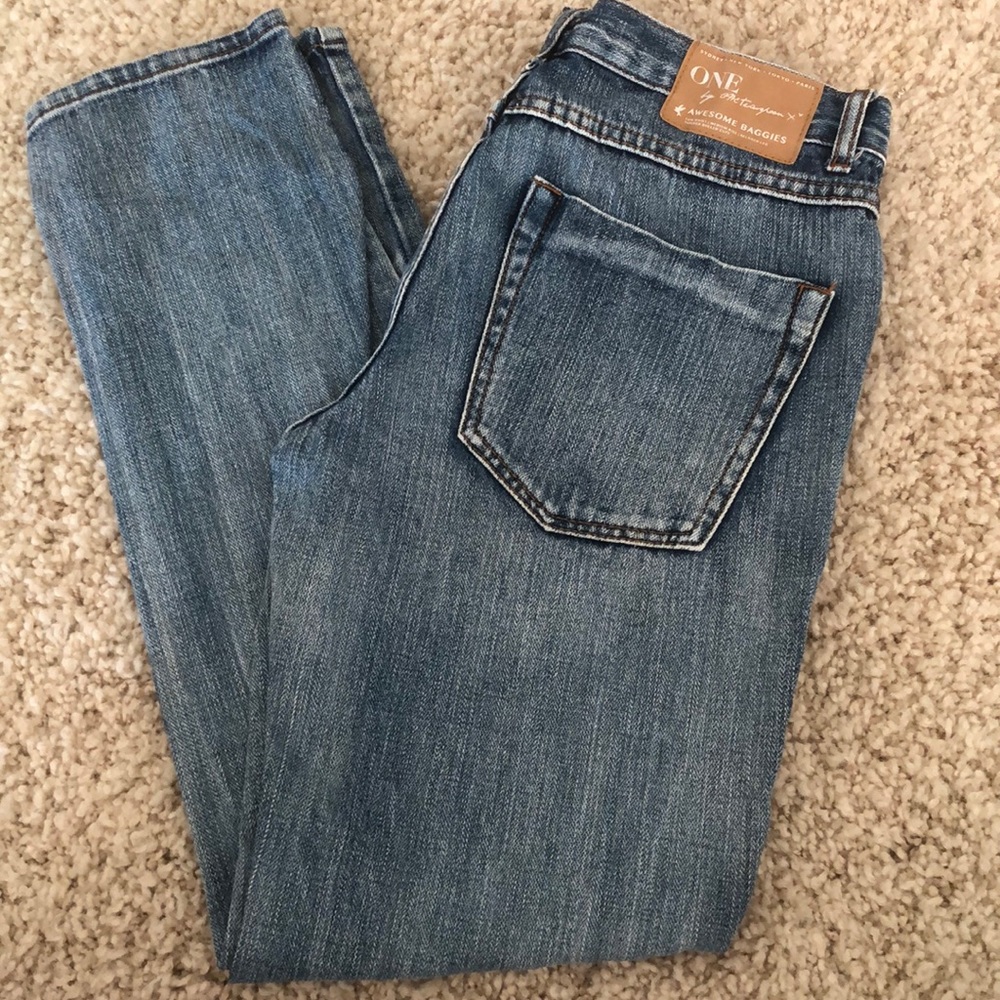 Distressed jeans
